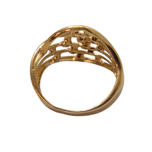 Bague Or Jaune 18K avec Oxyde Zirconium 4.01 Grs - Taille 55