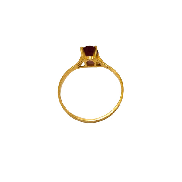 Bague en Or Jaune 18K - Taille 63 - 1.16G