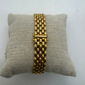 Bracelet Vintage Maillon Grain de Riz en Or Jaune 750/1000 - 22.36 Grs