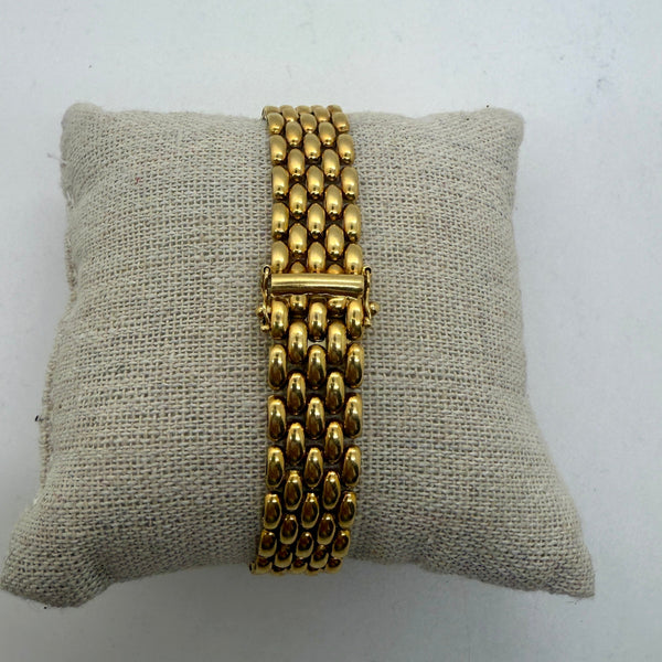 Bracelet Vintage Maillon Grain de Riz en Or Jaune 750/1000 - 22.36 Grs