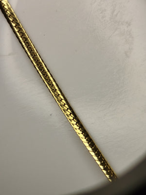 Collier Matinée Or Jaune 18K Maille Anglaise Diamants Aigue Marine