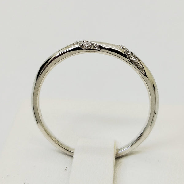 Bagues Alliance en Or Blanc 18K Diamants - Taille 53 -  1.99g