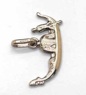 Pendentif Égyptien en Or Gris 18k - 1.39 Grs