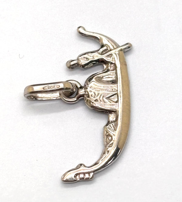 Pendentif Égyptien en Or Gris 18k - 1.39 Grs