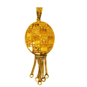 Pendentif Médaillon en Or Jaune 21K