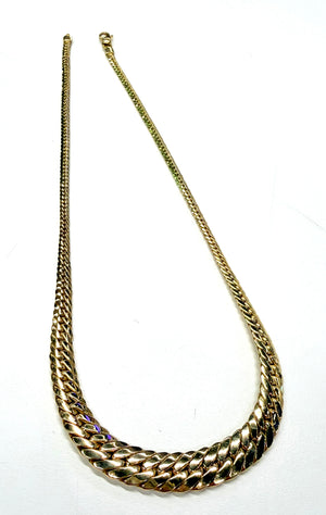 Collier Ras du Cou en Or Jaune 18k - 23.30 G