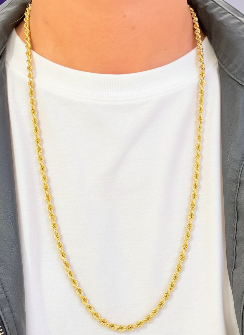 Collier Sautoir en Or Jaune 18k -64cm