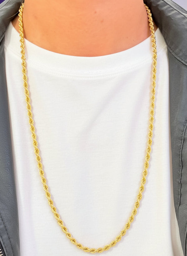 Collier Sautoir en Or Jaune 18k -64cm