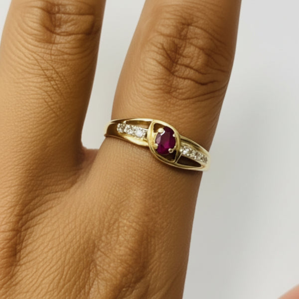 Bague en Or Jaune 18 K - Taille 58 - 2.42 G