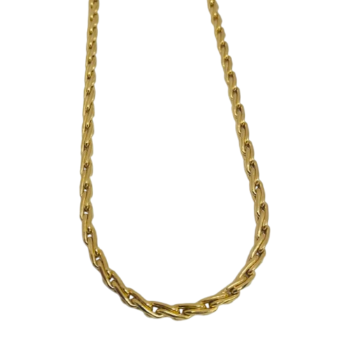 Collier Maille Palmier en Or Jaune 18K – 12,61 Grs