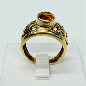 Bague Citrine en Or Jaune 18K