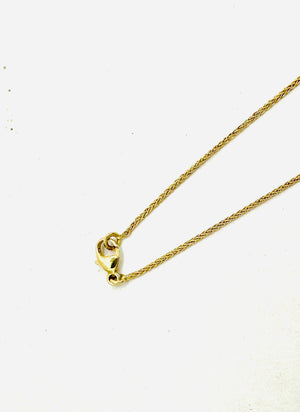 Collier Princesse en Or Jaune avec Diamants et Saphirs