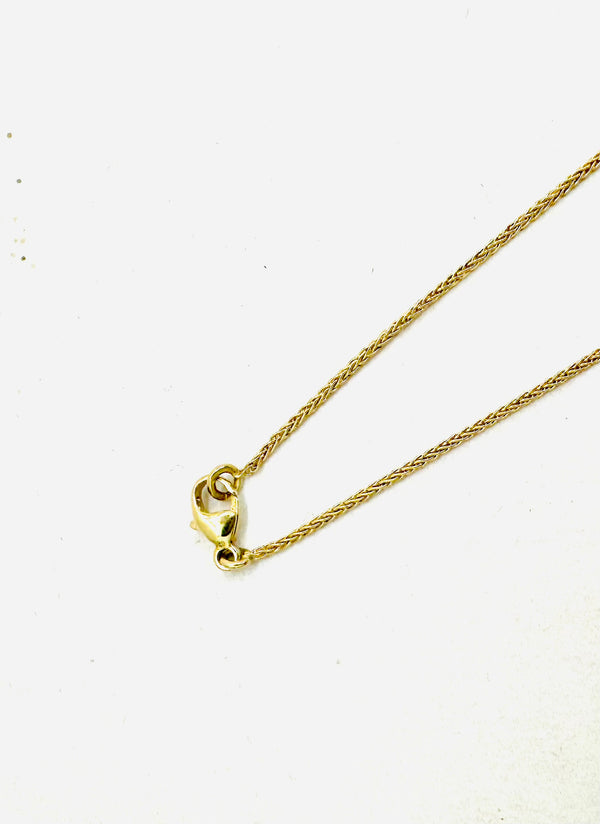 Collier Princesse en Or Jaune avec Diamants et Saphirs