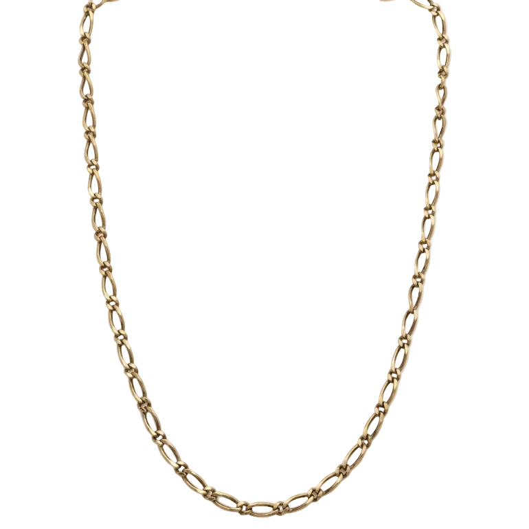 Collier Princesse Or Jaune Maille Figaro 18K - 42.5cm - 4.65gr