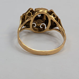 Bague en or jaune 18K Taille-55