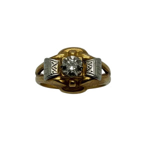 Bague en or jaune 18K - Taille 50 - 1.99 Grs