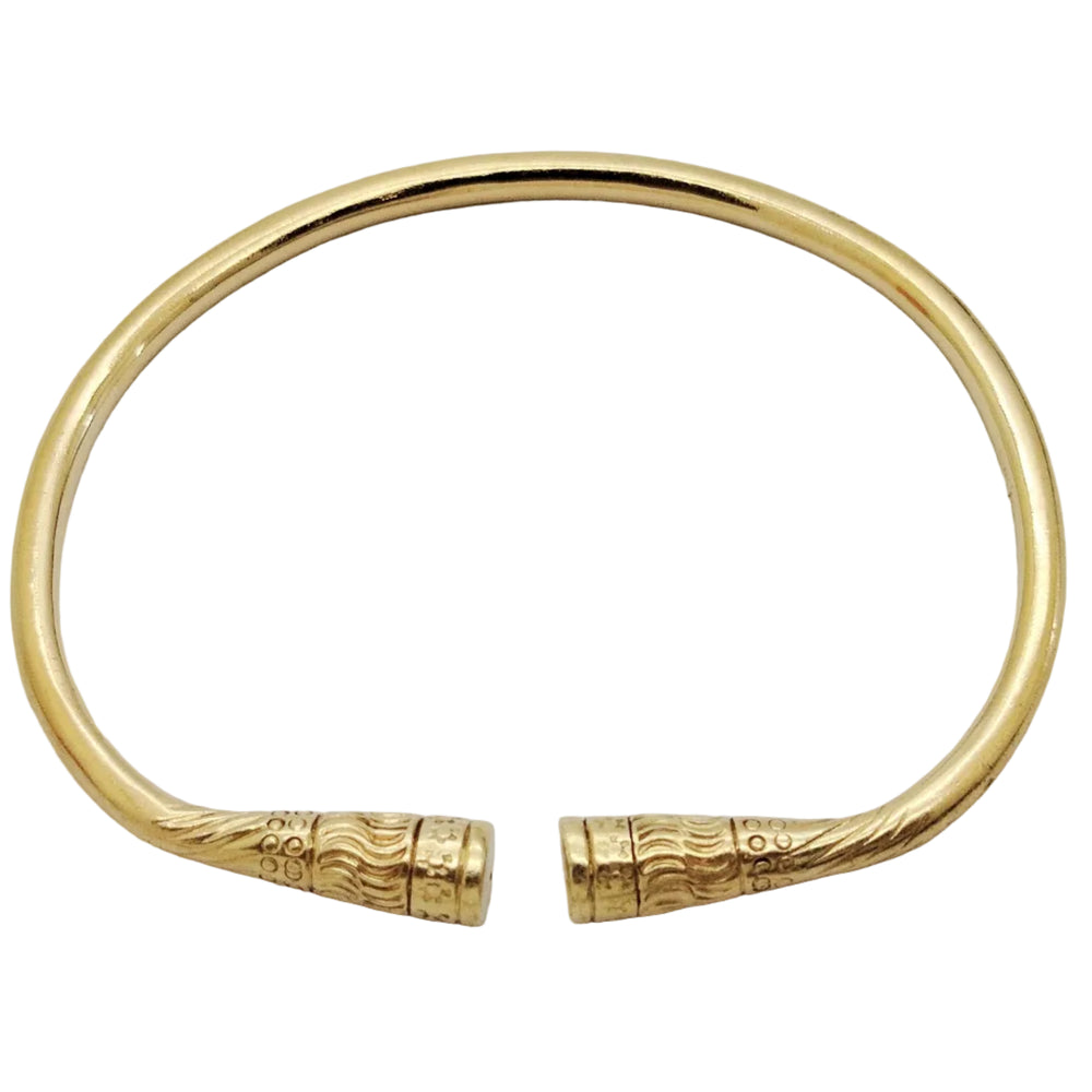 Bracelet Jonc Or Jaune 18K - 32.47Grs