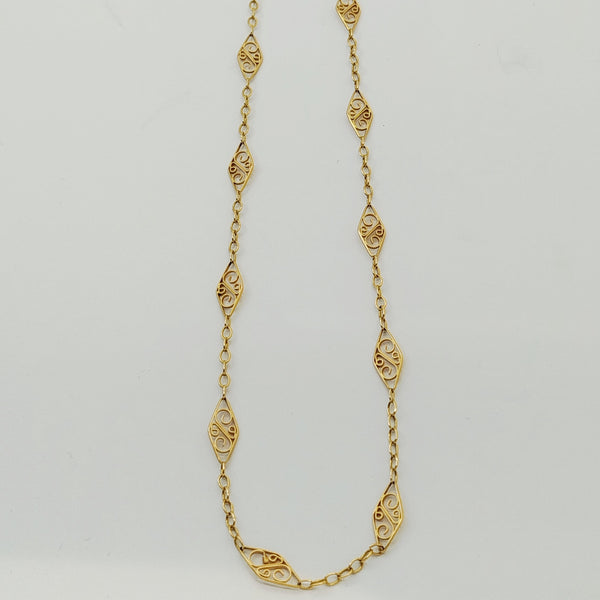 Collier Matinée en Or Jaune 18K 8.69 Grs