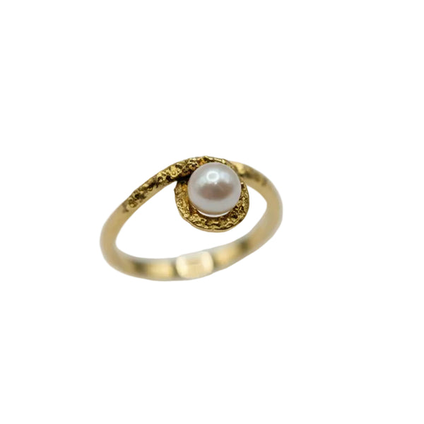 Bague Solitaire en Or Jaune 18k - 1.54 G