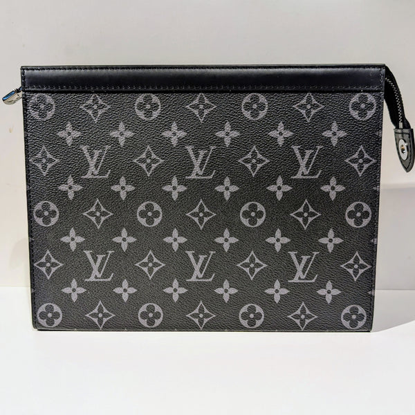 Louis Vuitton Pochette Eclipse Noir Cuir Très Bon État