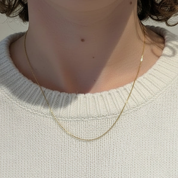 Collier Princesse Or Jaune 18K - 5.29 G Fermoir Anne