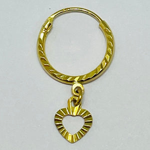 Boucles d'oreilles créoles or jaune 18k - 1.28G