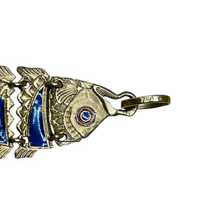 Pendentif poisson en or 18K - 3.40gr