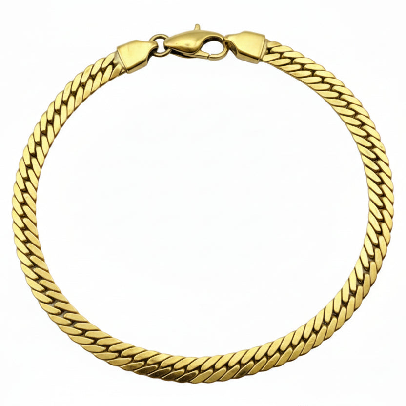 Bracelet Serpent en Or Jaune 18k - 7.13 G