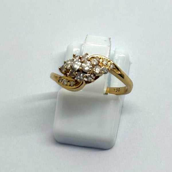 Bague en or Jaune 18 K - Taille 49 -  2.57 G