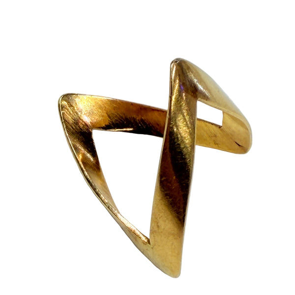 Bague africaine en Or Jaune 18k