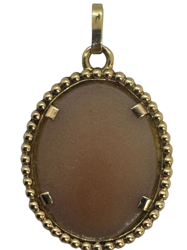 Pendentif Camée en Or Jaune 18K - 2.55 Grs