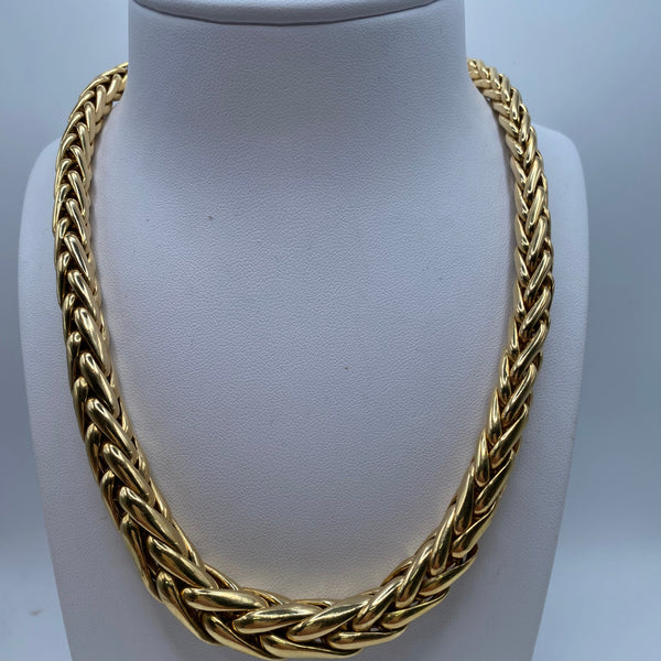 Collier Or Jaune 18 Carats Longueur-45 cm