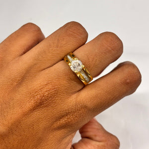 Bague en Or Jaune 18K Taille-54