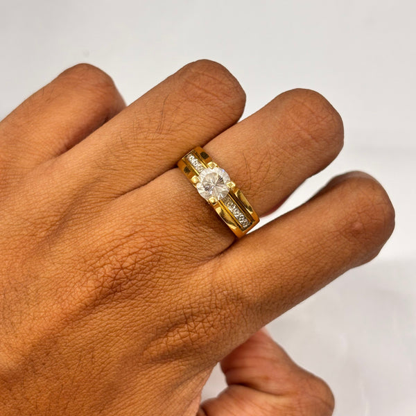 Bague en Or Jaune 18K Taille-54