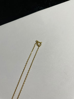 Collier Princesse Or Jaune avec Diamant 0.3cm