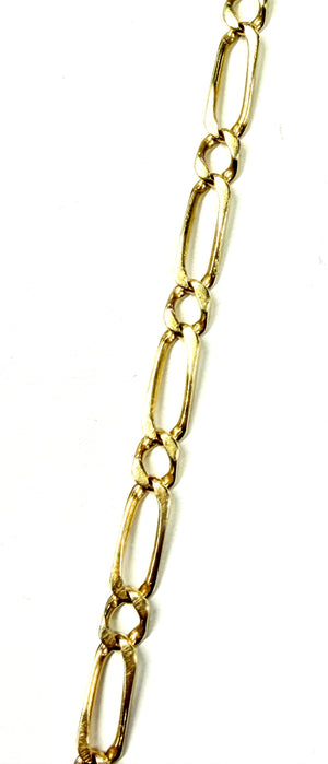 Bracelet Maille Figaro en Or jaune 18K - 15.43G