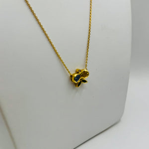 Collier Matinée Or Jaune 18K Diamant Tête d'Aigle
