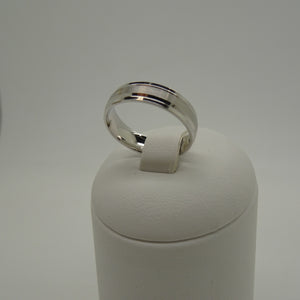 Bague Alliance en Or Blanc 18 K - Taille 56