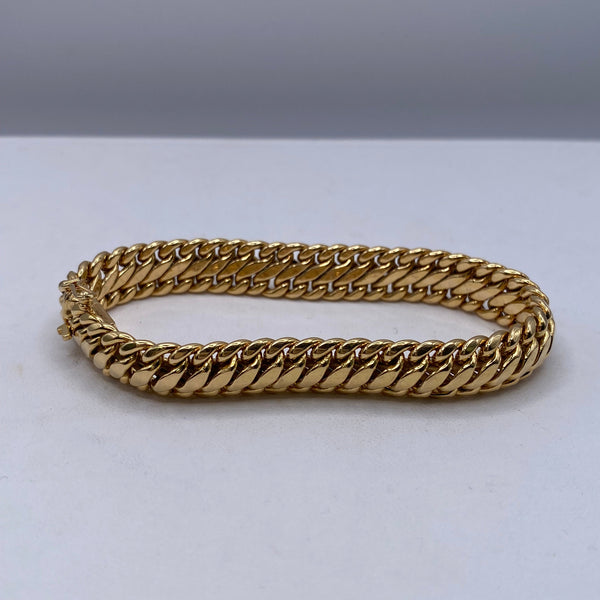 Bracelet Gourmette en Or Jaune 18K - 15.44G