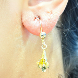 Boucles d'oreilles Dormeuse en Or Jaune 18K - 1.40G