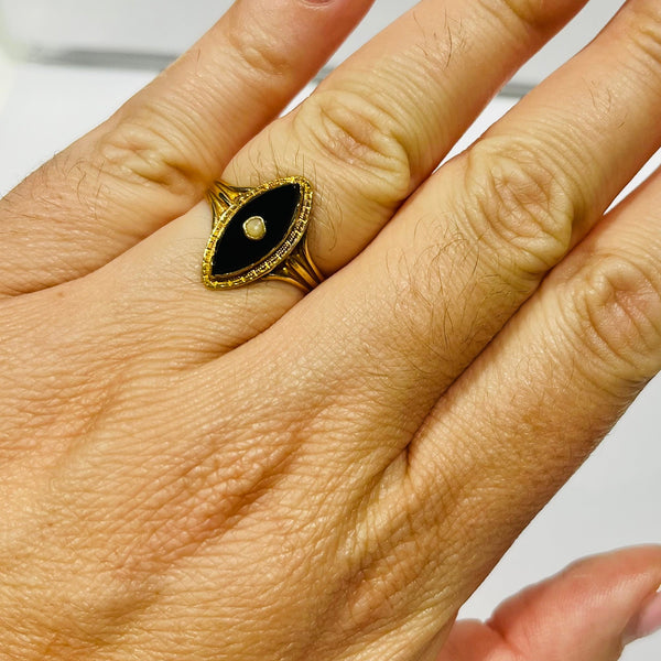 Bague en or jaune 18K - 2.91 Grs - Taille 57