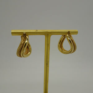 Boucles en or jaune 18K 4.05 Grs