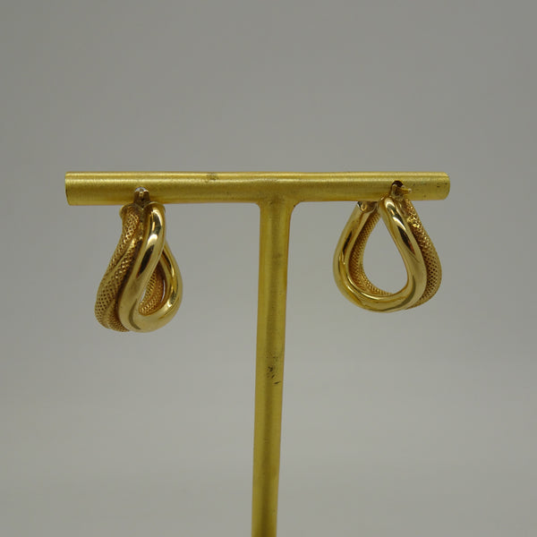 Boucles en or jaune 18K 4.05 Grs