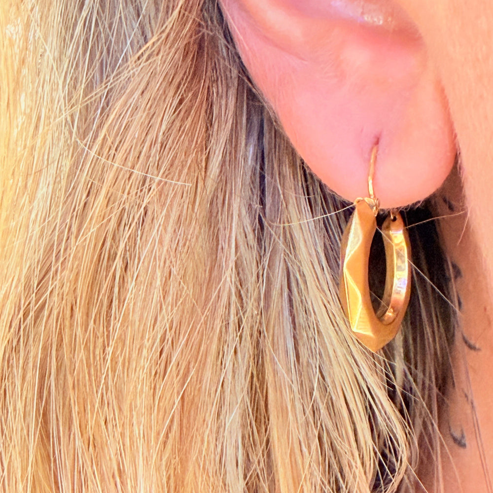 Créoles en or jaune 18 K - 1.29 G
