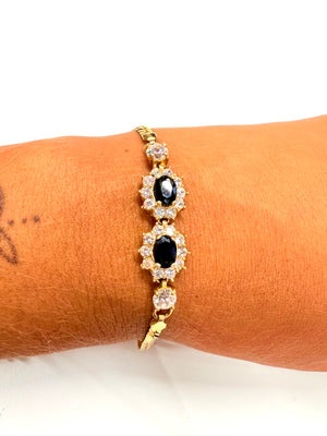 Bracelet maille anglaise en or jaune 18K 8.74 Grs