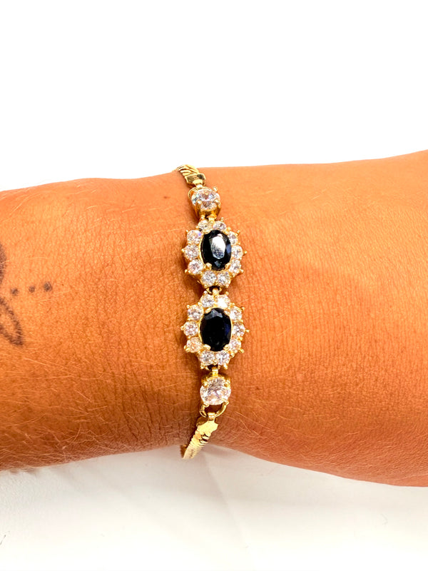 Bracelet maille anglaise en or jaune 18K 8.74 Grs
