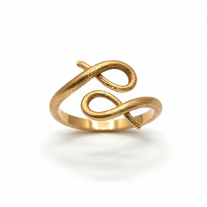 Bague Noeud en Or Jaune 18 K - Taille 53 - 3.78 G