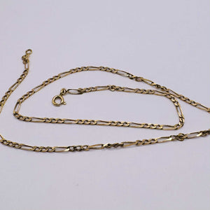 Collier maille Figaro en or jaune 18 carats – 47 cm