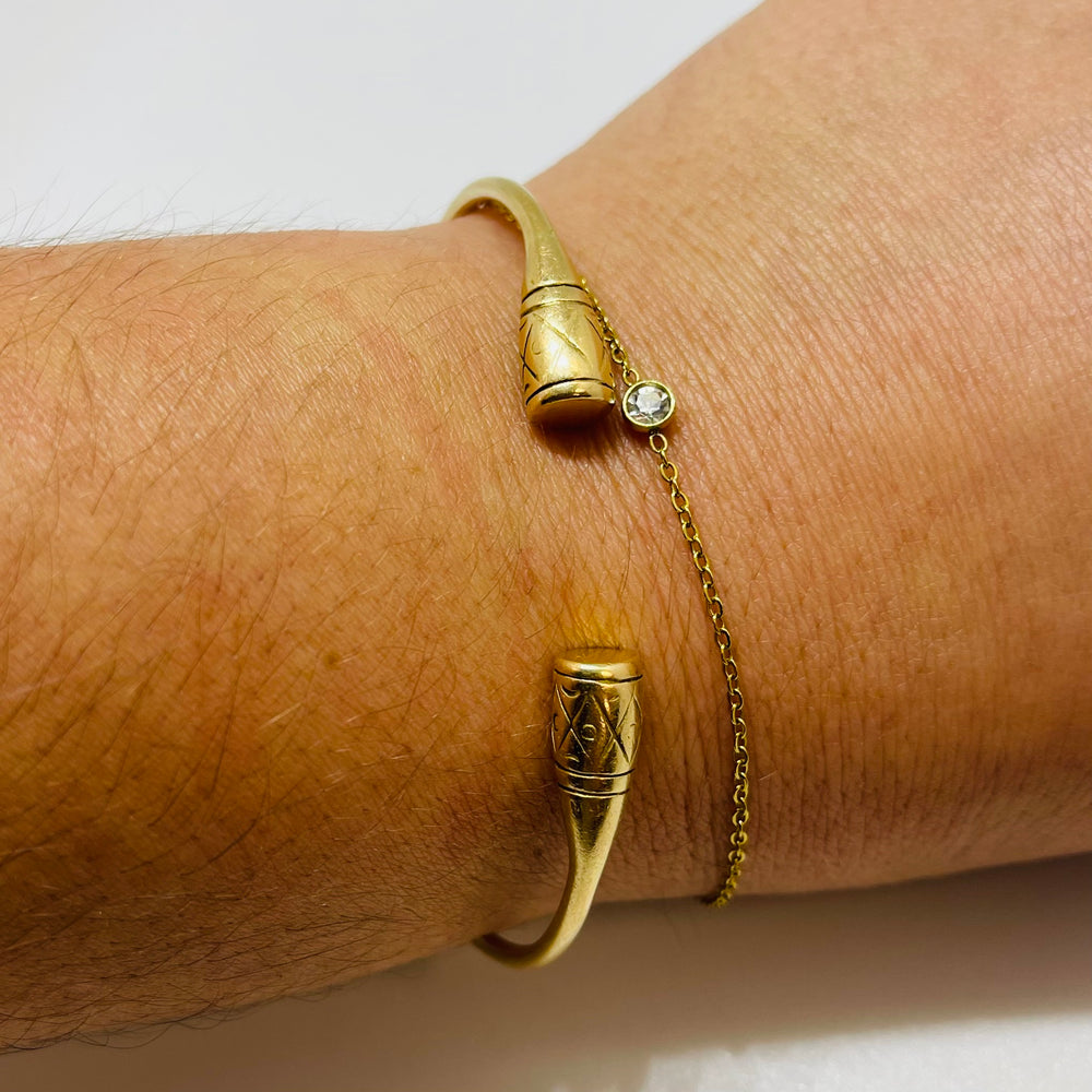 Bracelet Jonc en Or Jaune 18K 16.88 Grs
