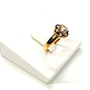 Bague en Or Jaune 18k - Taille 56